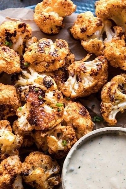Cauliflower Buffalo Bites with Ranch Dip