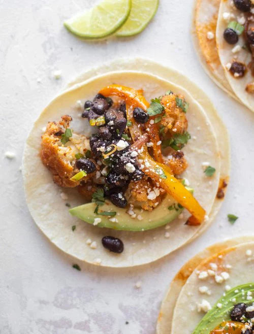 Cauliflower Black Bean Sheet Pan Fajitas